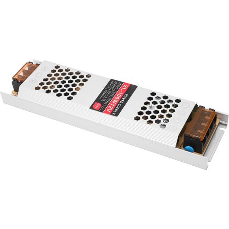 Transformateur d'alimentation pour bande LED, boîtier en alliage d'aluminium, alimentation 12 V, entrée 110-240 V (1/5)