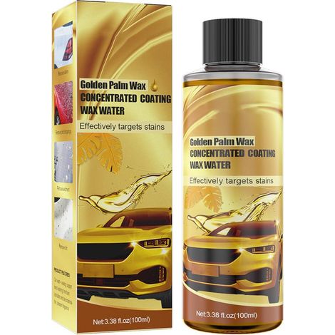 Nettoyant mousse multifonction pour voiture, cire de carnauba et polish auto, lavage et lustrage, mousse dorée de palmier, nettoyeur habitacle et carrosserie (1/5)