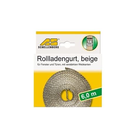 Schellenberg Rollladengurt beige Breite 14 mm - Länge 6 m Rollladengurt (1/2)