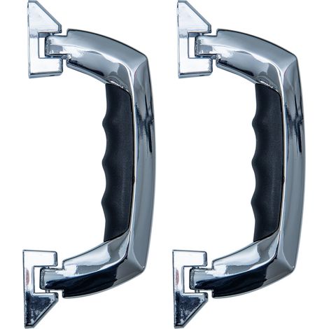 HMF 14970-09 Koffergriff 2er Set, 19 x 7,5 cm, silber (1/5)