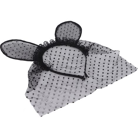 Serre-tête oreilles de chat tendance, accessoire coiffure mignon avec oreilles de lapin, décoration Pâques, déguisement, rond, pour femme et fille (1/5)