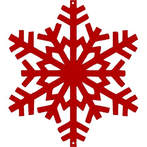 Weihnachtsschneeflocken-Anhänger, durchbrochene Verzierung, Rot