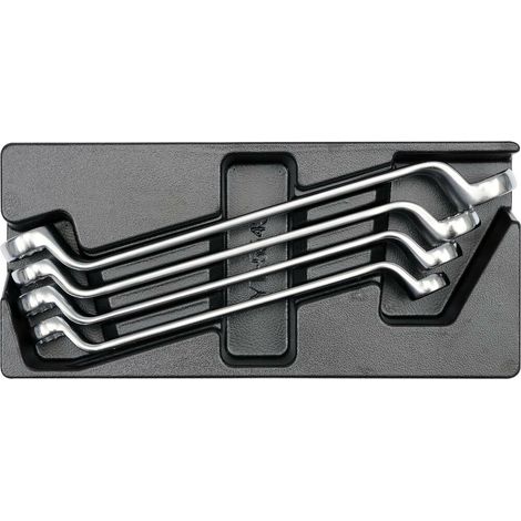 WKŁAD DO SZUFLADY KLUCZE OCZKOWE ODGIĘTE 21- 32MM 4 CZĘŚCI - YT-5543