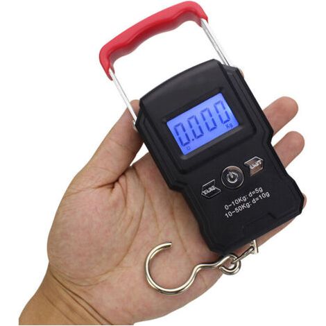 Balance A Crochet Suspendue, Double Precision, Retroeclairage De L'Ecran Lcd, 50Kg / 5G (1/5)