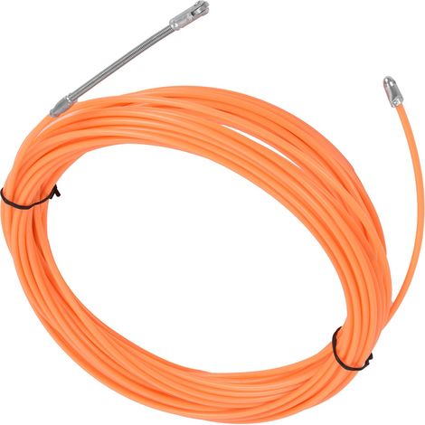 Outil de passage de câble traversant les murs, tire-câbles, fixation de câble, tire-câbles orange, 20 m / 65,6 pi (1/5)