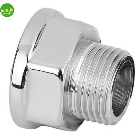 Prolunga ridotta in ottone cromato tiemme femmina 3/4 maschio 1/2