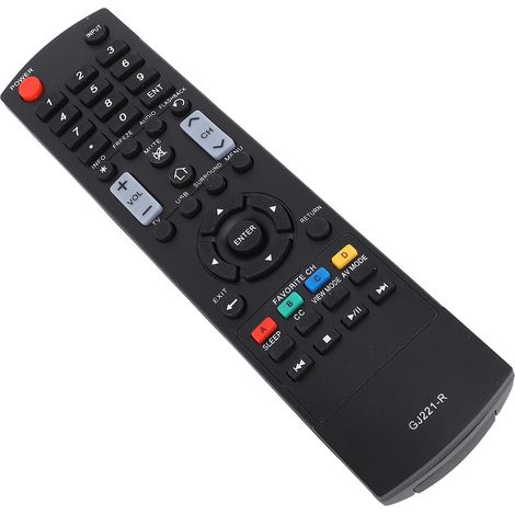 Télécommande GJ221-R pour téléviseur LED, compatible avec les modèles LC-65LE643U et LC-55LE643U. (1/5)