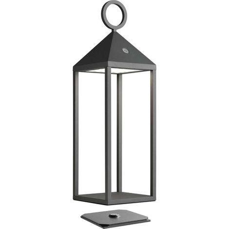 Lanterne en aluminium 47 cm Anthracite (1/2)