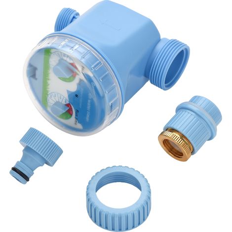 Programmateur d'arrosage automatique avec capteur de pluie, écran LCD, étanche, pour jardin et pelouse, plastique durable, bleu (1/5)