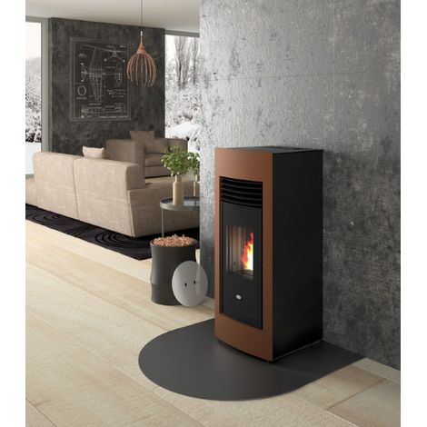Estufa De Pellet Eva Calòr LETIZIA 9016013200 Acabado Corten (1/4)