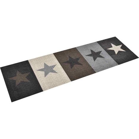 Tapis de cuisine lavable, motif étoiles, 45 x 150 cm (1/5)