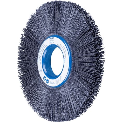 PFERD TOOLS COMPOSITE FLEX Rundbürste RBUP Ø 200x13x50,8 mm Keramik-Filament-Ø 1,10mm Korn 120 stationär