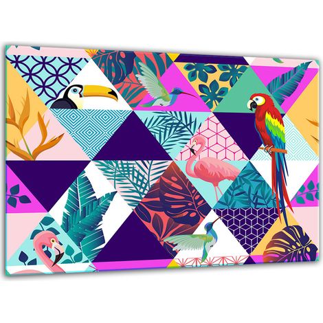 Tagliere in vetro temperato 30x22 cm con motivo a mosaico (1/5)