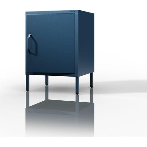 Table de chevet industrielle MIA, 424 x 595 x 400 mm, Modern: bleu marine