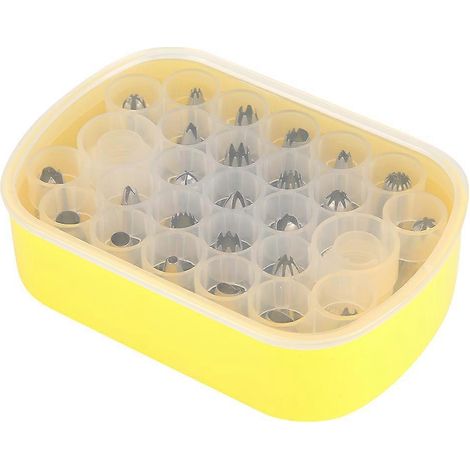 Küchenspritztüllen-Set, 27-teilig – Gebäcktüllen aus Edelstahl für Kuchen-, Cupcake- und Dessertdekoration, Backzubehör (1/5)