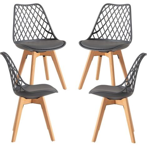 Packs Sillas Comedor - Pack 4 Sillas Mima - Gris oscuro