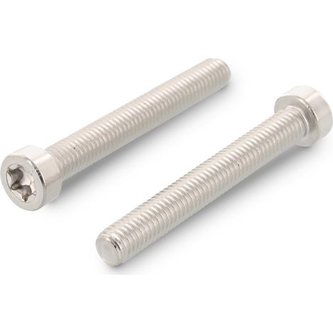 Vis métaux Tête cylindrique TC Basse TORX T10 M3X10 Filetage total Inox A2 microvis-10 pièces