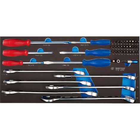 KING TONY - Module de douilles Torx 1/2 et de clés mâles Torx pour servante 45pcs (1/5)