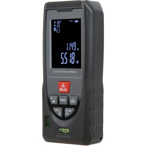Télémètre Laser Portable avec Pile, Mètre Numérique à Mesure Laser pour Décoration Intérieure et Chantier (1/5)