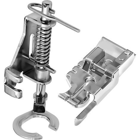 Lot de 2 Pieds-de-biche à Bout Ouvert, Mouvement Libre, en métal, pour Broderie, matelassage, reprisage, pour Brother, Singer, Babylock, Janome, Autres Accessoires de Machines à Coudre (1/5)