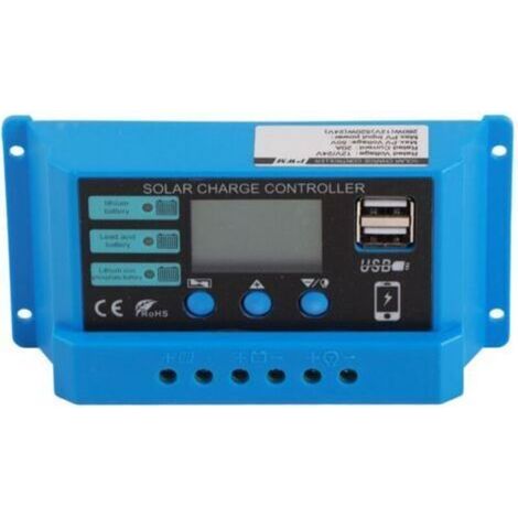 12V/24V solar charge controller, solar panel charge controller, suitable for motorhomes, 20A (1/4)