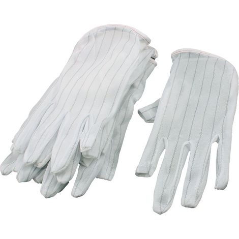 6 paires de doigts antidérapants dispensant la propreté antipoussière anti-statique blanc (1/5)