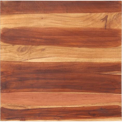 Dessus de table Plateau De Table Plan de travail Bois solide 25-27 mm 70x70 cm BZTHBS204279 (1/5)