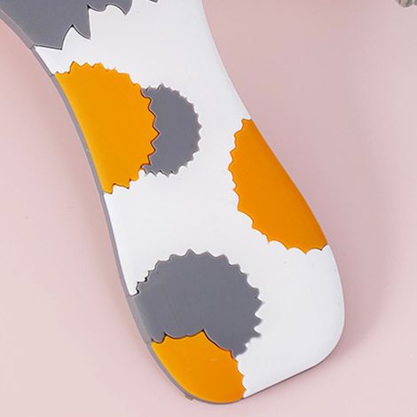 Magnetischer Silikon-Flaschenöffner in Form einer Katzenpfote, multifunktional, niedlich und farbenfroh, mit Kühlschrankmagnet, grau mit Punkten. (1/4)