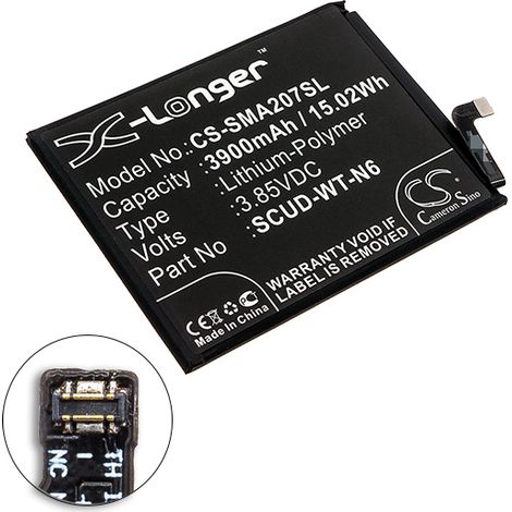 NX - Batterie téléphone, smartphone, GSM pour Samsung 3.85V 3900mAh - SCUD-WT-N6