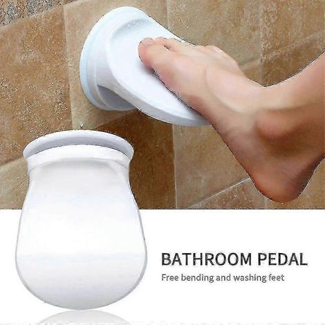 Repose-pieds de salle de bain, tapis de douche antidérapant, support pour rasoir (1/3)