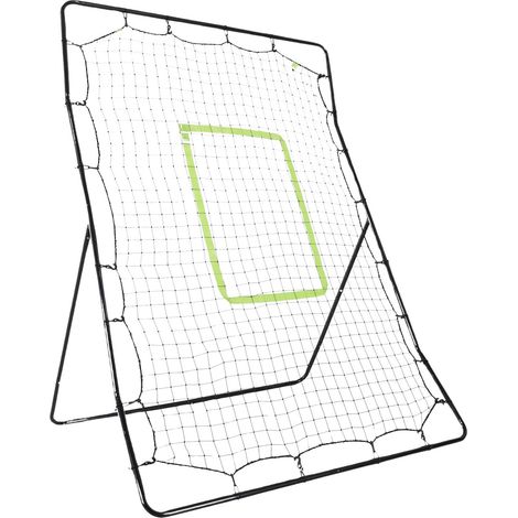 Rebotador de beisbol pitchback red de pared de rebote portatil con zona de golpe para beisbol futbol metal negro 123 x 174 cm