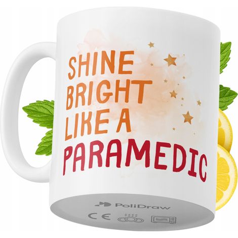 Tazza divertente e umoristica per paramedici, ideale per caffè e tè, con grafica e testo divertenti. Perfetta per compleanni, onomastici e festività. Tazza premium per occasioni speciali, per casa, uf (1/5)