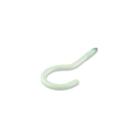 SUKI 6175048 CROCHETS À VIS ACIER PLASTIFIÉ BLANC 50 X 3,3 15 PIÈCES