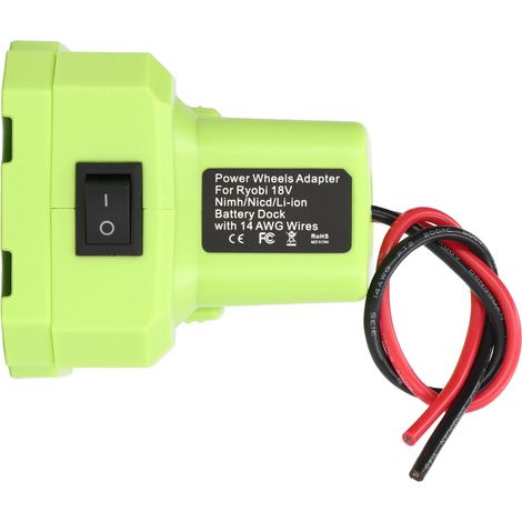 Adaptateur de Batterie Lithium 14AWG pour Outils Ryobi 18V One+ - Convertisseur de Puissance (1/5)