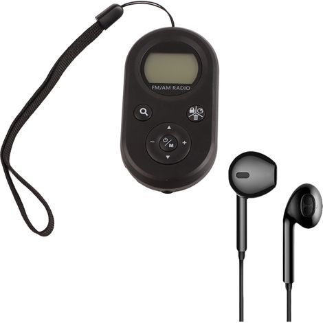 Radio de Poche AM/FM Rechargeable, Léger et Portable pour Randonnée, Course et Fitness (1/5)