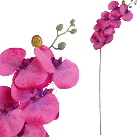 Ramita de orquídea de 90 cm, rosa oscuro (1/5)
