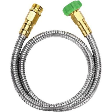 Rallonge tuyau acier inoxydable 1ft, connecteur robinet flexible robuste (1/5)