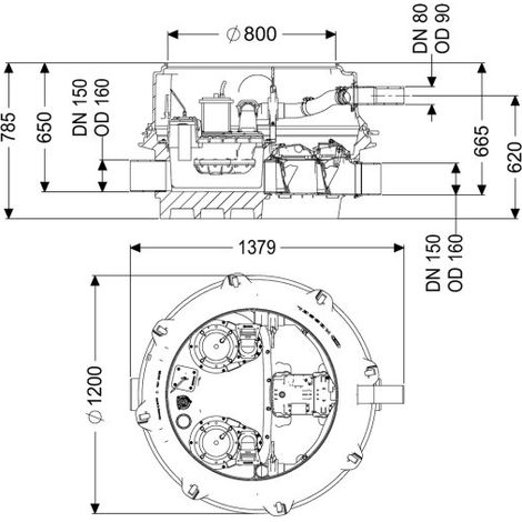 Système de relevage anti-refoulement KESSEL Ecolift XL