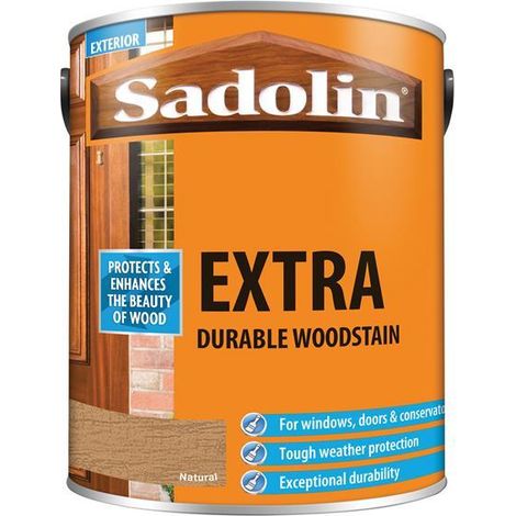 Sadolin Extra Durable Woodstain Natural 5 litre