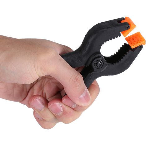 10 Stück 4 Zoll Typ A Schwarze Multifunktionale Kunststoff-Federklemmen Clip DIY Holzbearbeitungswerkzeug (1/5)