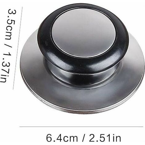 Deckelknöpfe 3 Stück für Glas- und Edelstahl-Pfannengriffe, ideal für Ihre Küchenutensilien. (1/3)