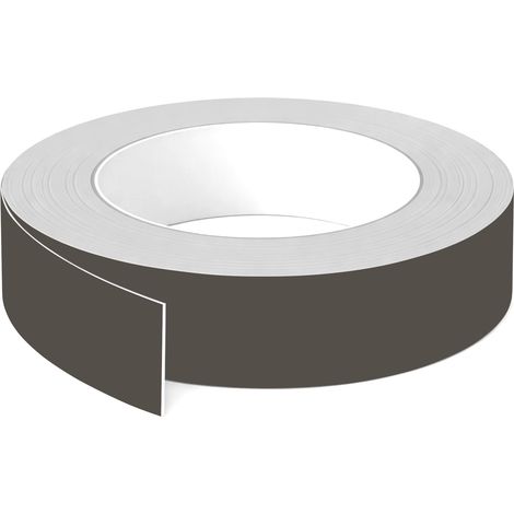 1x Bande de chant ABS sans colle 43 mm x 5 m épaisseur 0,8 mm facile à appliquer bricolage étagère meuble panneau plan de travail bois stratifié, Brun taupe mat (1/3)