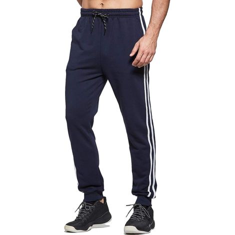 PANTALON DE SURVÊTEMENT BLEU MARINE HOMME S (1/5)