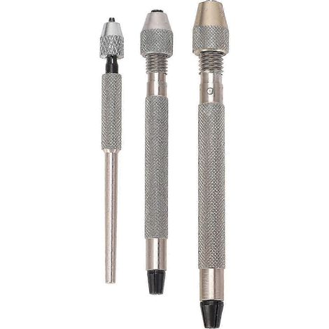 Jeu de 3 forets à main avec étau, en alliage d'aluminium antidérapant, outil idéal pour la réparation de montres. WHBYV (1/4)