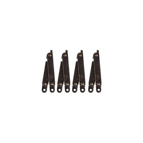 Schwenkbarer Deckelhalter für Möbelschubladen, bronzefarben, 4er-Set (1/5)