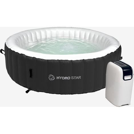 Piscina gonfiabile da giardino HYDRO STAR HORIZON GRAY rotonda 4-5 persone (1/5)