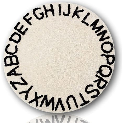 Tapis de lettre doux pour enfants tapis de jeu lavable d'intérieur enfants apprenant le décor de salon