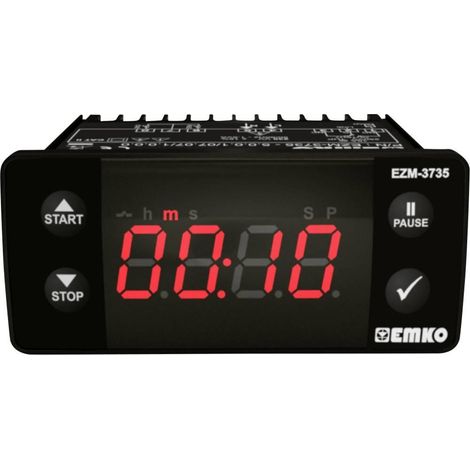 Timer Emko nero con display a 4 cifre pratico