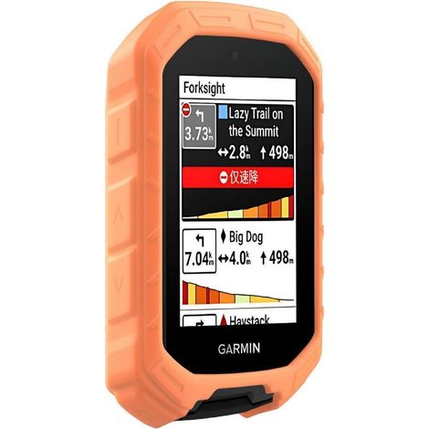 Hülle für Garmin Edge MTB, TPU Silikon Schutz Case orange