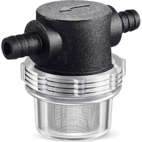 Schlauchwasserpumpenfilter mit Drehverschluss für Wohnmobile, NPSM-Wasserpumpenfilter, Ein-/Auslass mit 50 Edelstahlfiltern